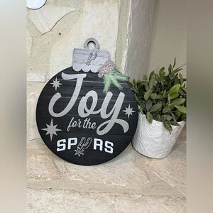NBA Spurs wooden wall plaque “Joy for the Spurs”